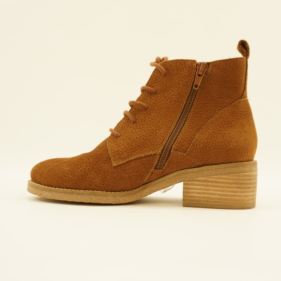 Lucky Brand Ankle Boot Lace Up Booties Toffee 6 - Picture 2 of 8
